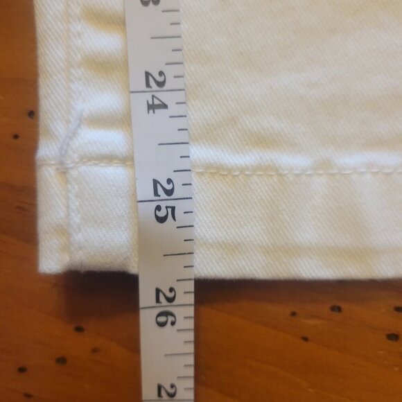 NWT!  Draper James Wide Leg Ankle Pants High-Waisted in White - Size 12 - Picture 12 of 12